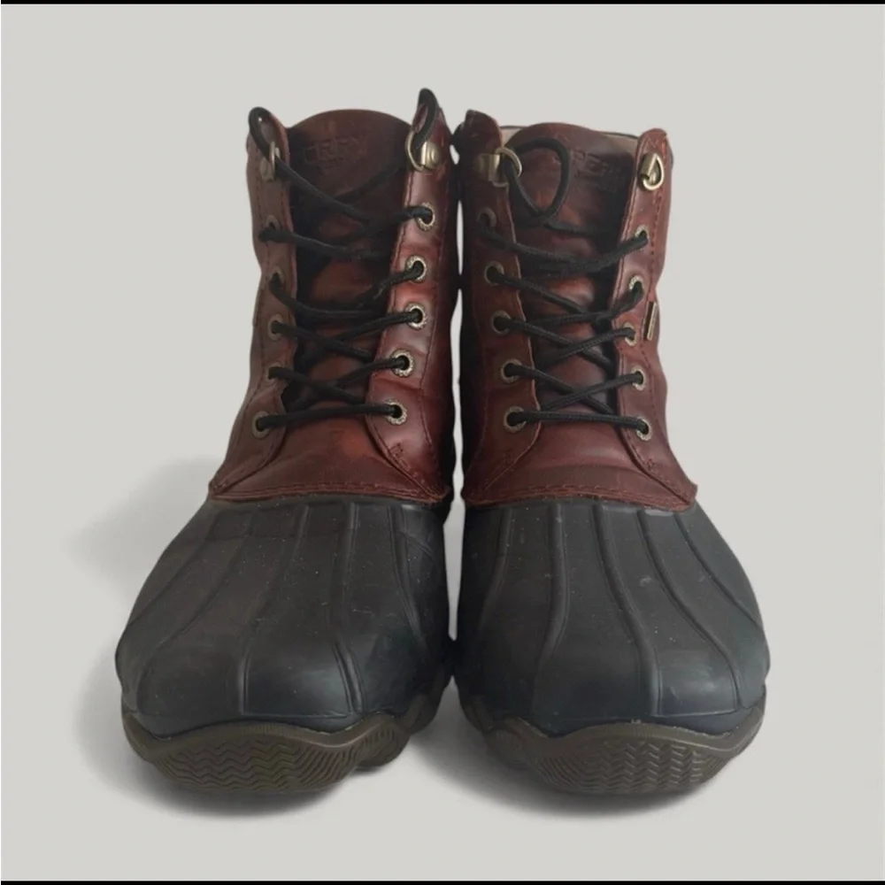 Sperry Men's Leather and Rubber Duck Boots Size 9.5
